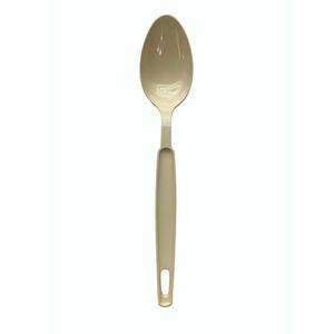 Vintage Ekco USA Nylon Plastic Solid Serving Spoon Server Almond Retro Kitchen